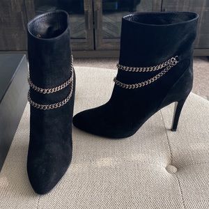 Like New YSL Chain Booties, size 40.5